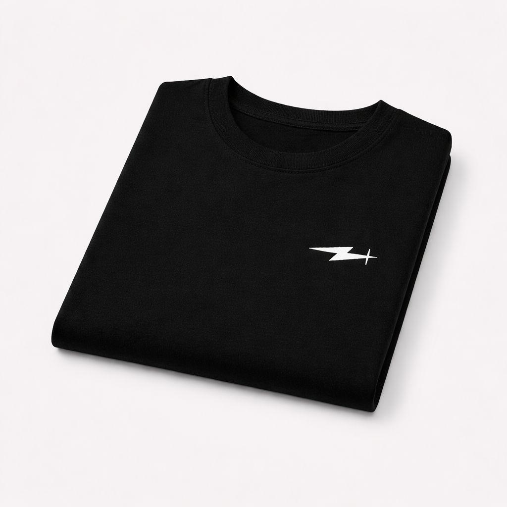 Black & White Regular Fit T-Shirt