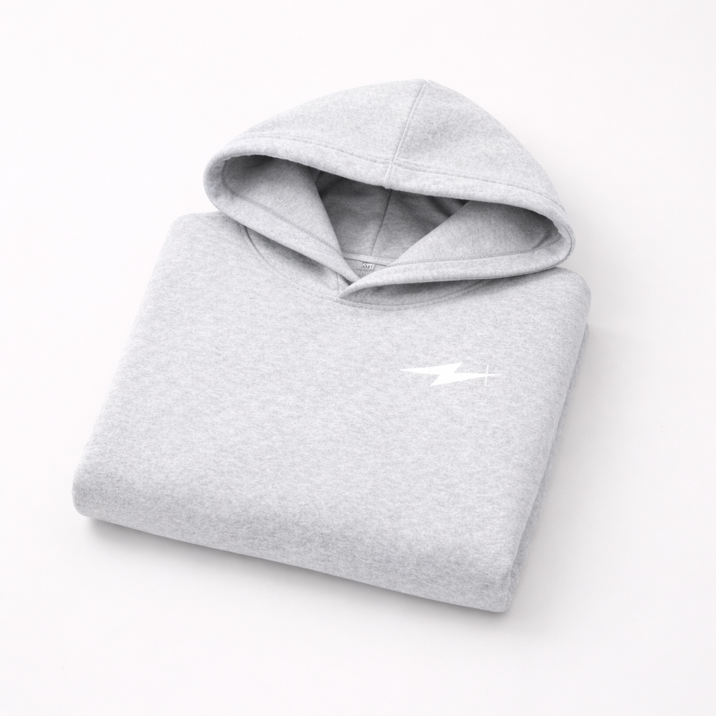 Grey & White Oversized Hoodie