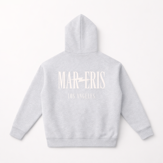 Grey & White Oversized Hoodie