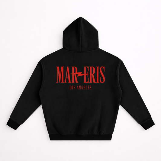 Black and Red Oversized Hoodie