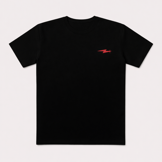 Black & Red Regular Fit T-Shirt