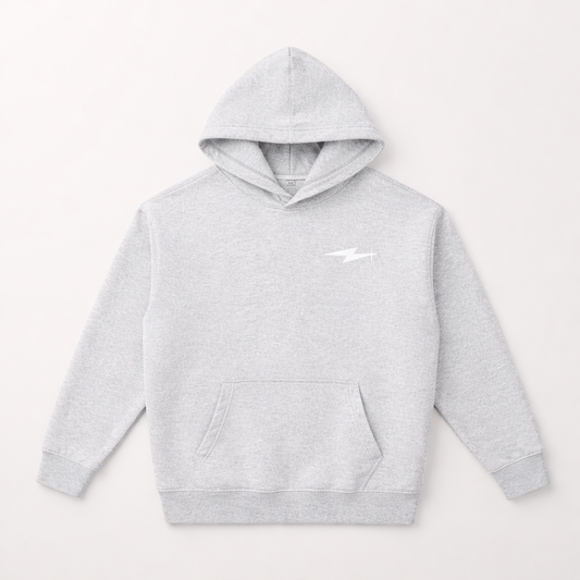 Grey & White Oversized Hoodie